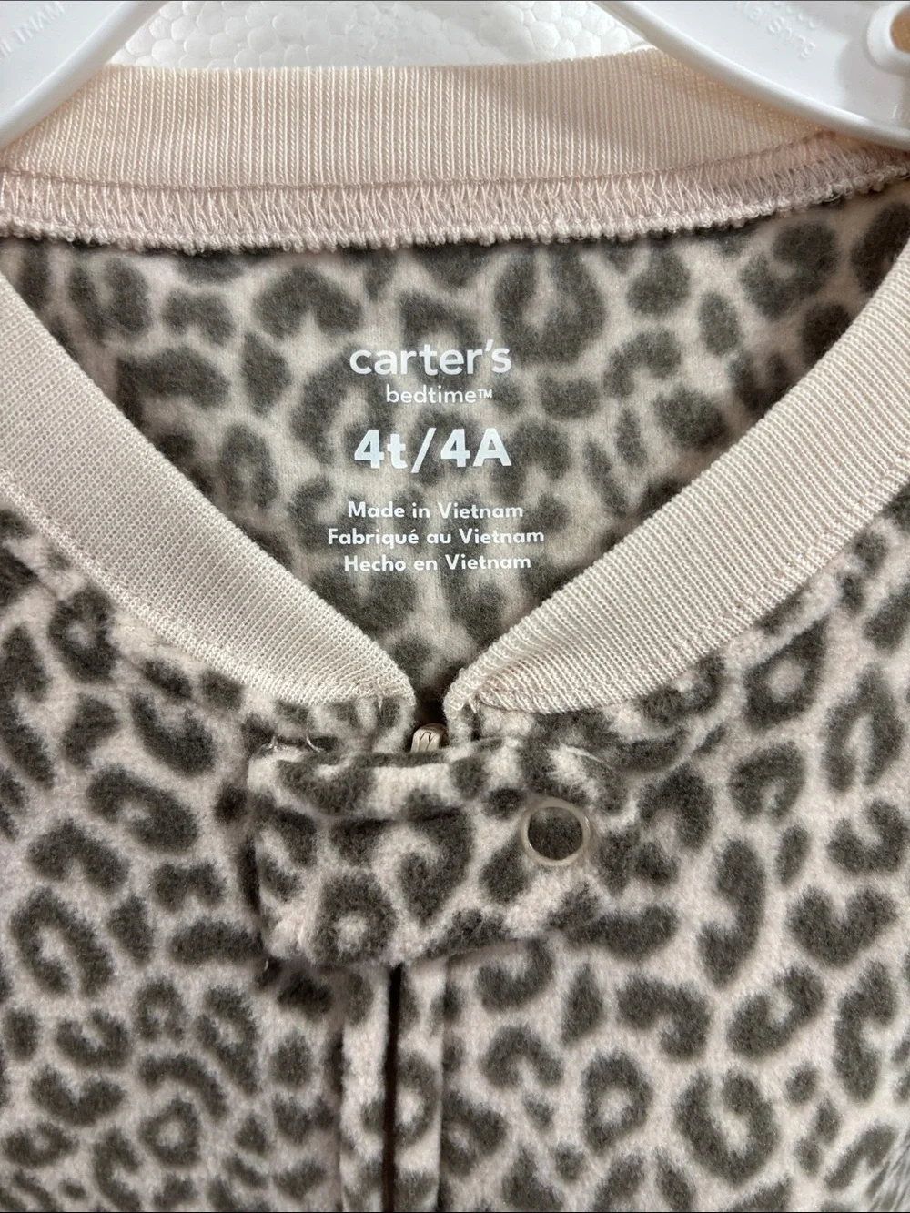 Carters plush zip